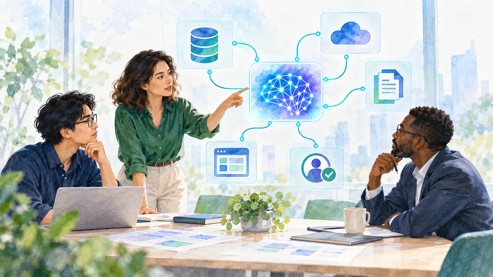 AI engineers connecting intelligence to enterprise data, applications, and human approval